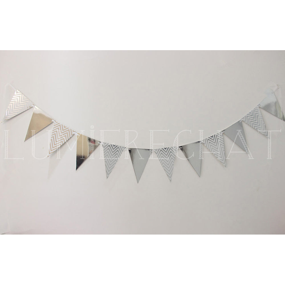 ガーランド フラッグ 誕生日 結婚式 イベント パーティー デコレーション 装飾 三角旗 2本 セット Lumiere Official Shop