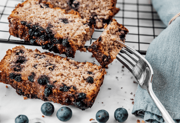 Blueberry Loaf Cake - vegan, glutenfrei und zuckerfrei