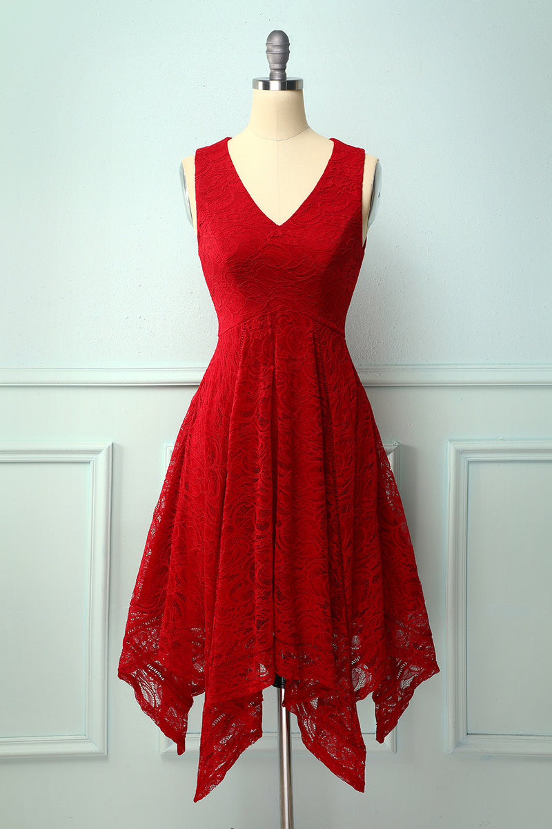 dark red women's dress