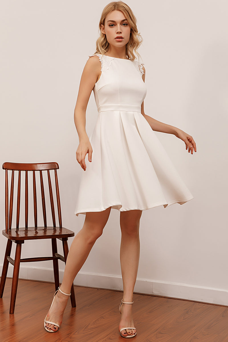 simply white dress