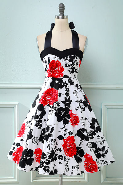 vintage black and red bridesmaid dresses