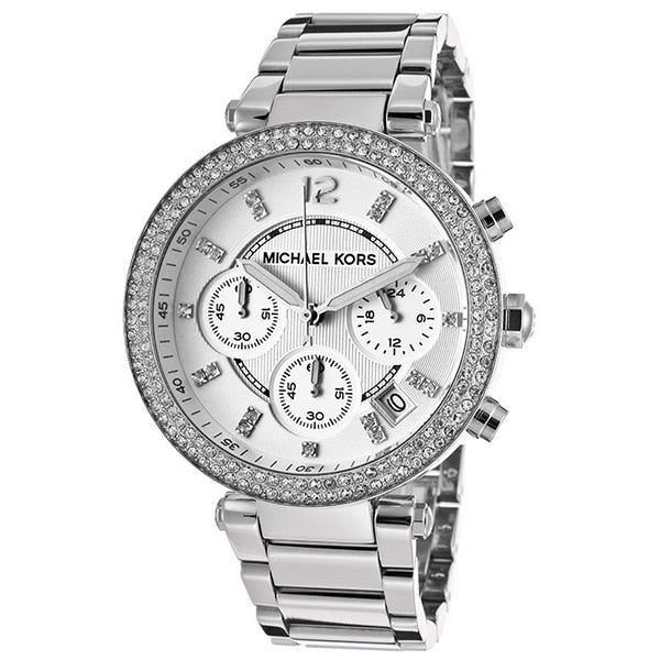 michael kors watch womens silver