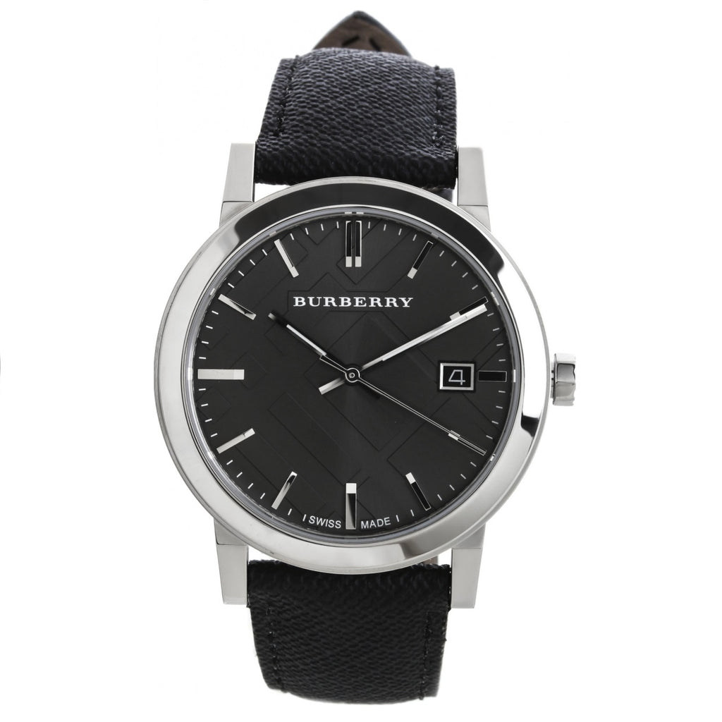 grey burberry watch