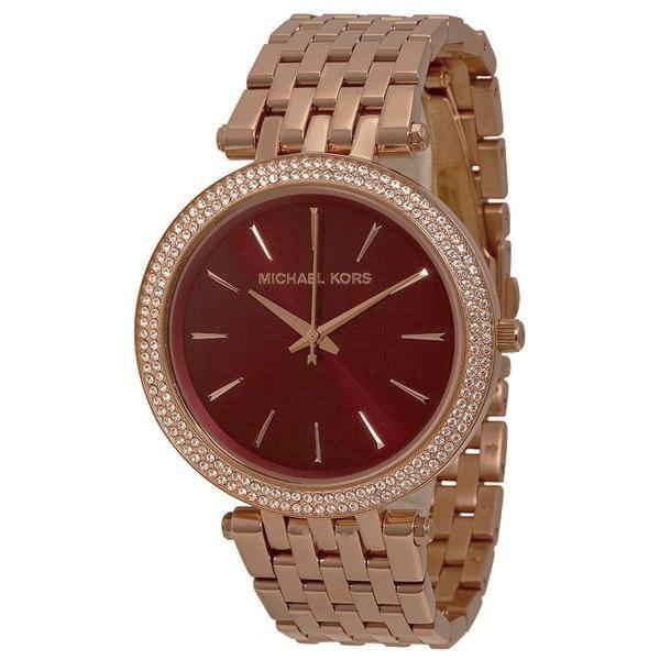 red michael kors women's watch