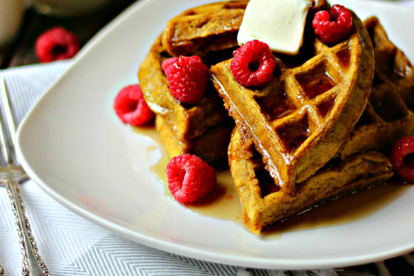 Pumpkin Flax Waffles