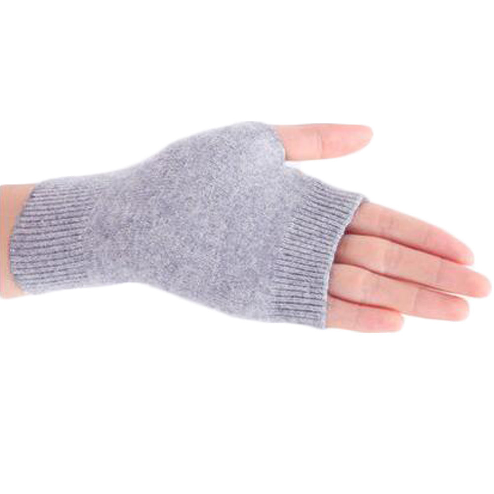 soft fingerless gloves