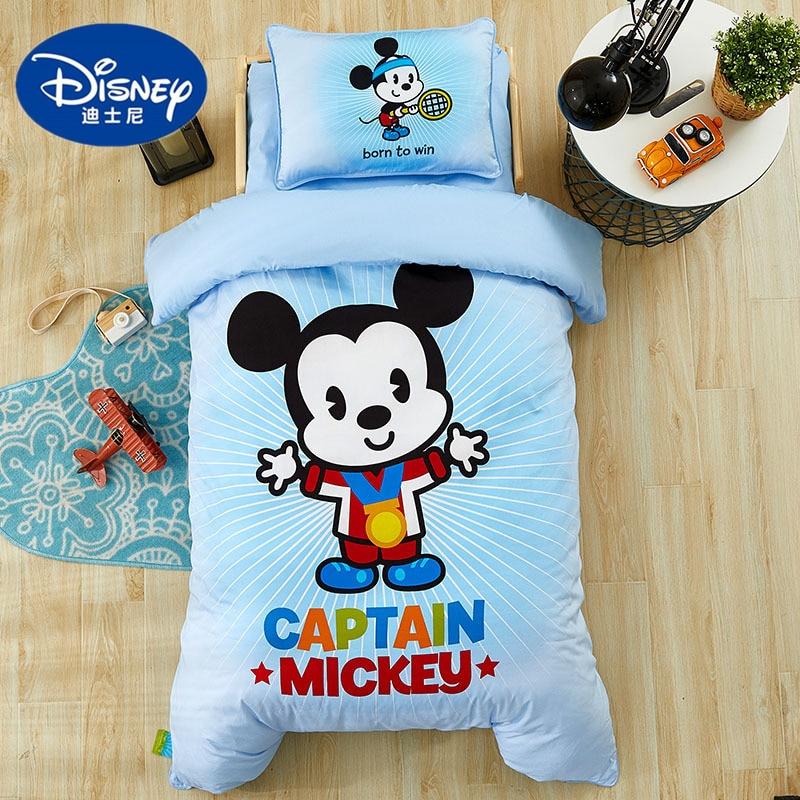 1 Disney Cartoon Minnie Mickey Mouse Bedding Set For Baby Crib