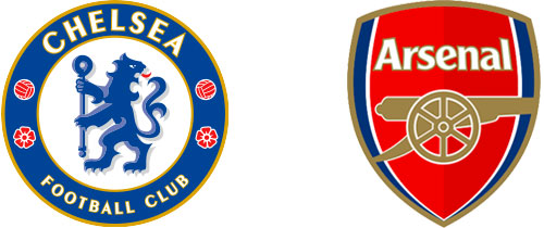 Chelsea and Arsenal football club logos