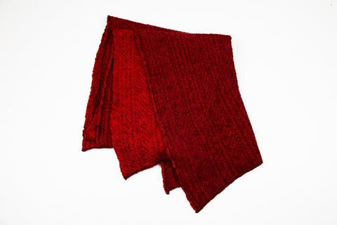Alpaca Lace Scarf in Red by Marian Morris