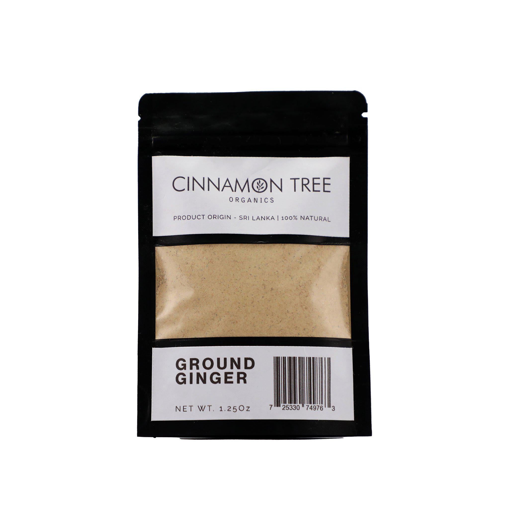 Cinnamon Tree Organics ground Ceylon ginger 1.25 Oz pack