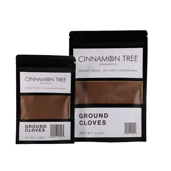 Cinnamon Tree Organics ground cloves packs 