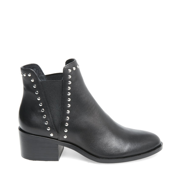 Cade Ankle Boot Black Leather | Steve 