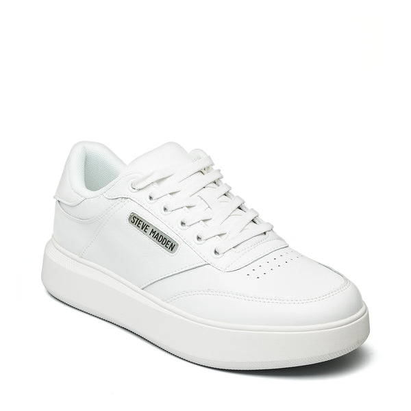 steve madden white leather sneakers