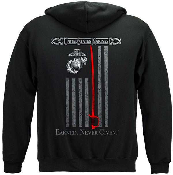 THEBUONUINV Semper Fi US Marine Corps Mens Hoodie Hooded Sweatshirt