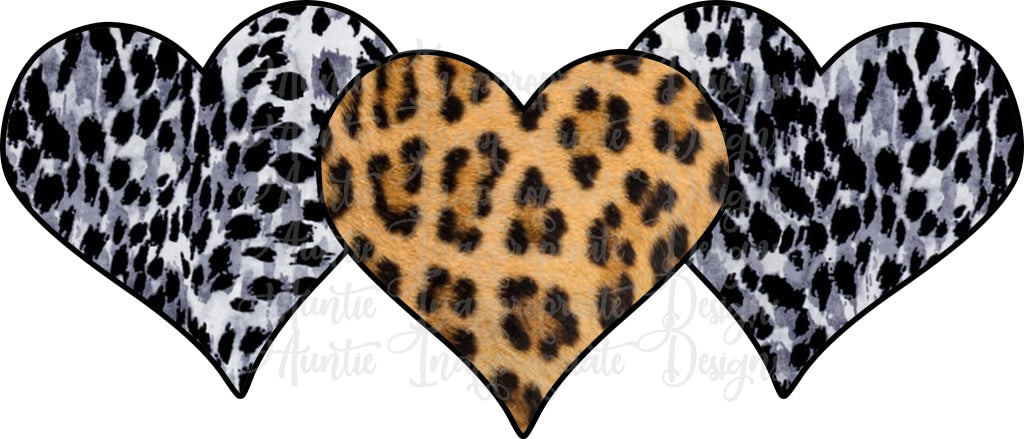Sublimation Transfer Design Love Valentine's Day Aztec Leopard Heat Transfer 