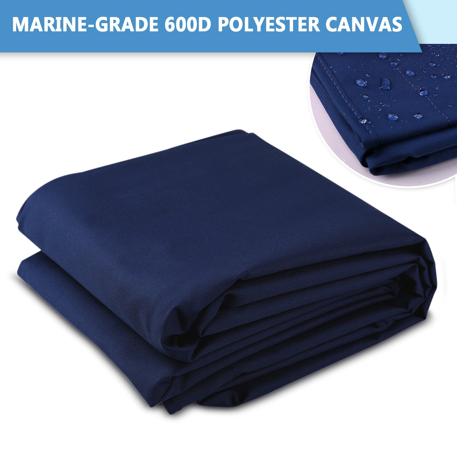 Leader Accessories Bimini Top Marine-Grade 600D Polyester Canvas