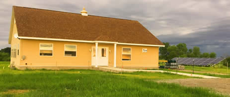 Spring Sunrise Kitchen with Solar Panels