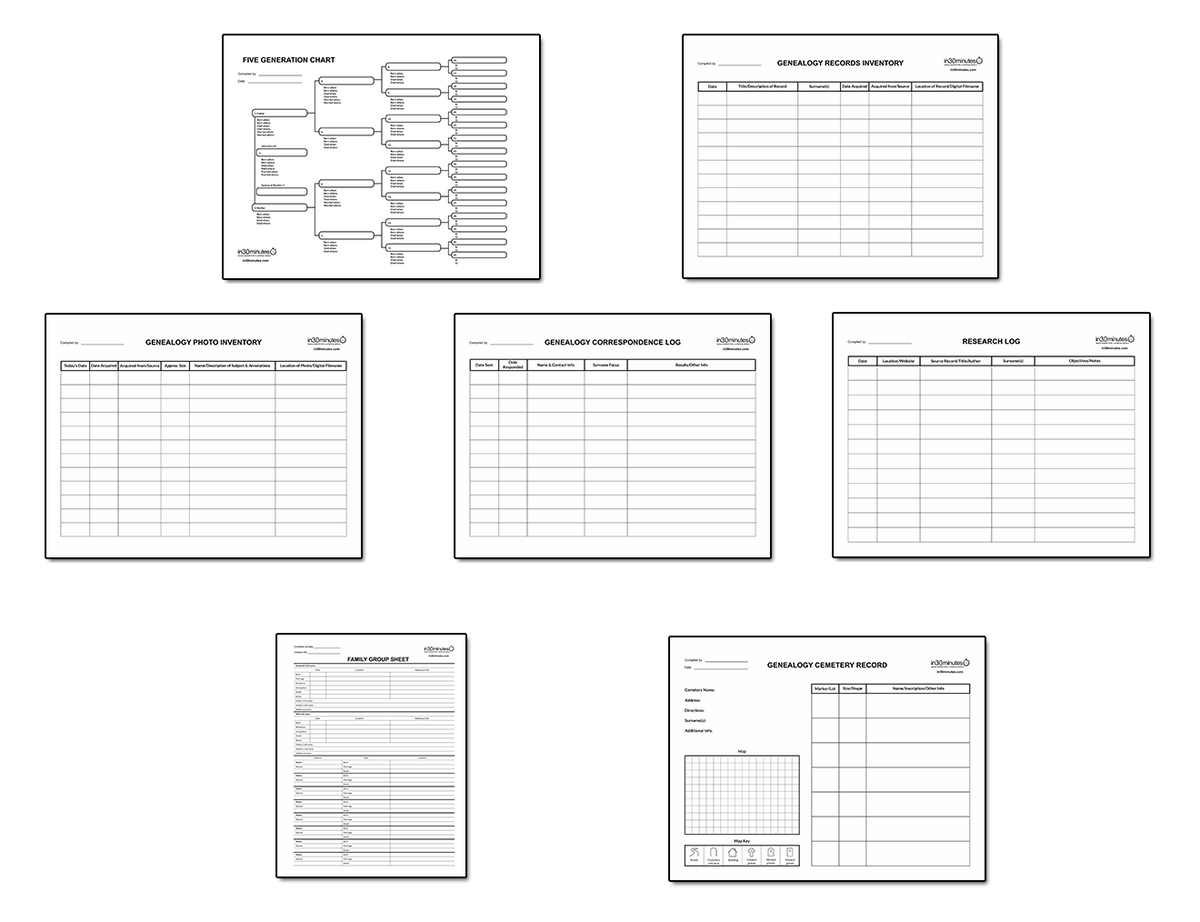 Ancestry Charts And Forms