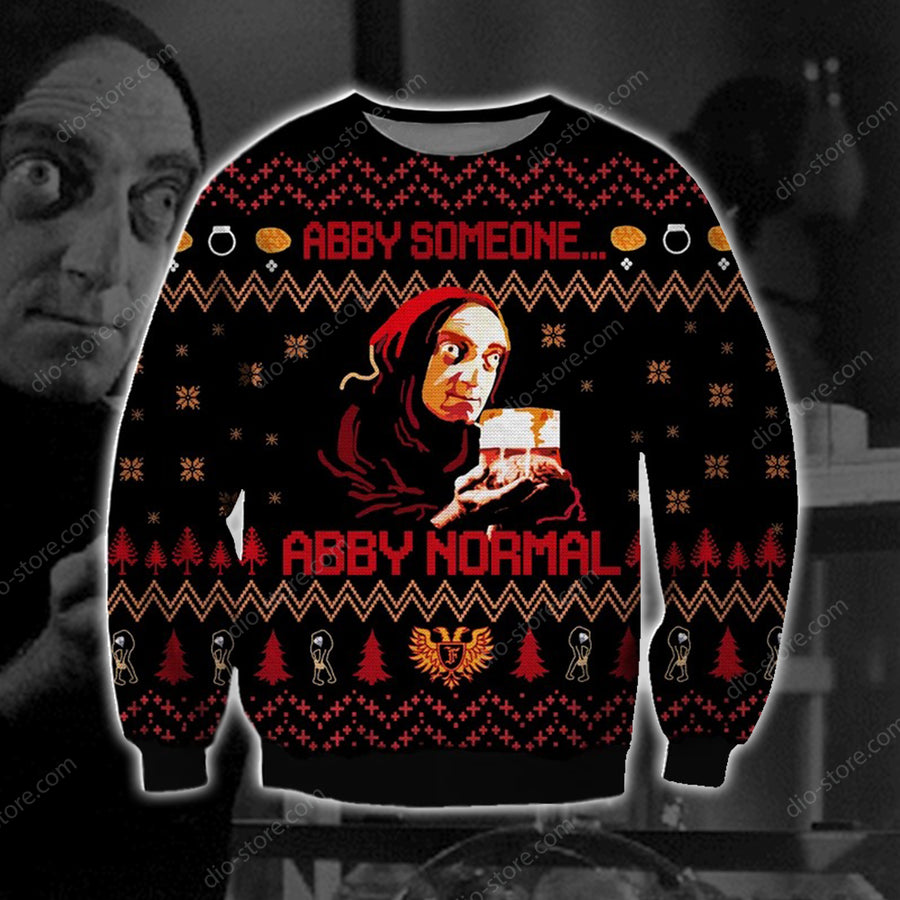 Abby Normal 3d Print Ugly Christmas Sweater1