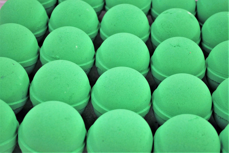 green tea bath bomb