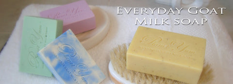 beautiful coloured & scented goat milk soaps made by Planet Yum Soaps Australia