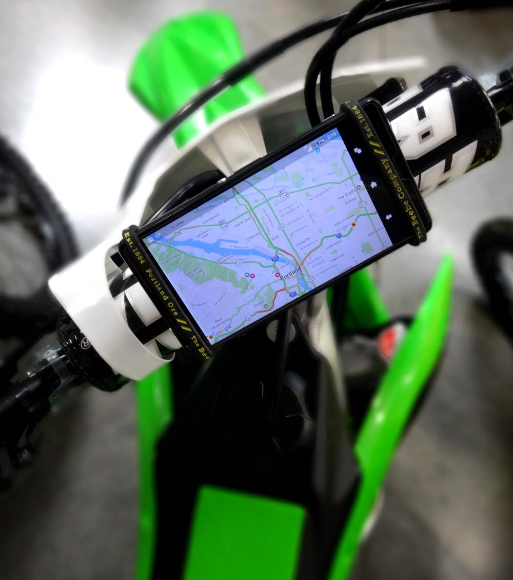 dirt bike cell phone holder