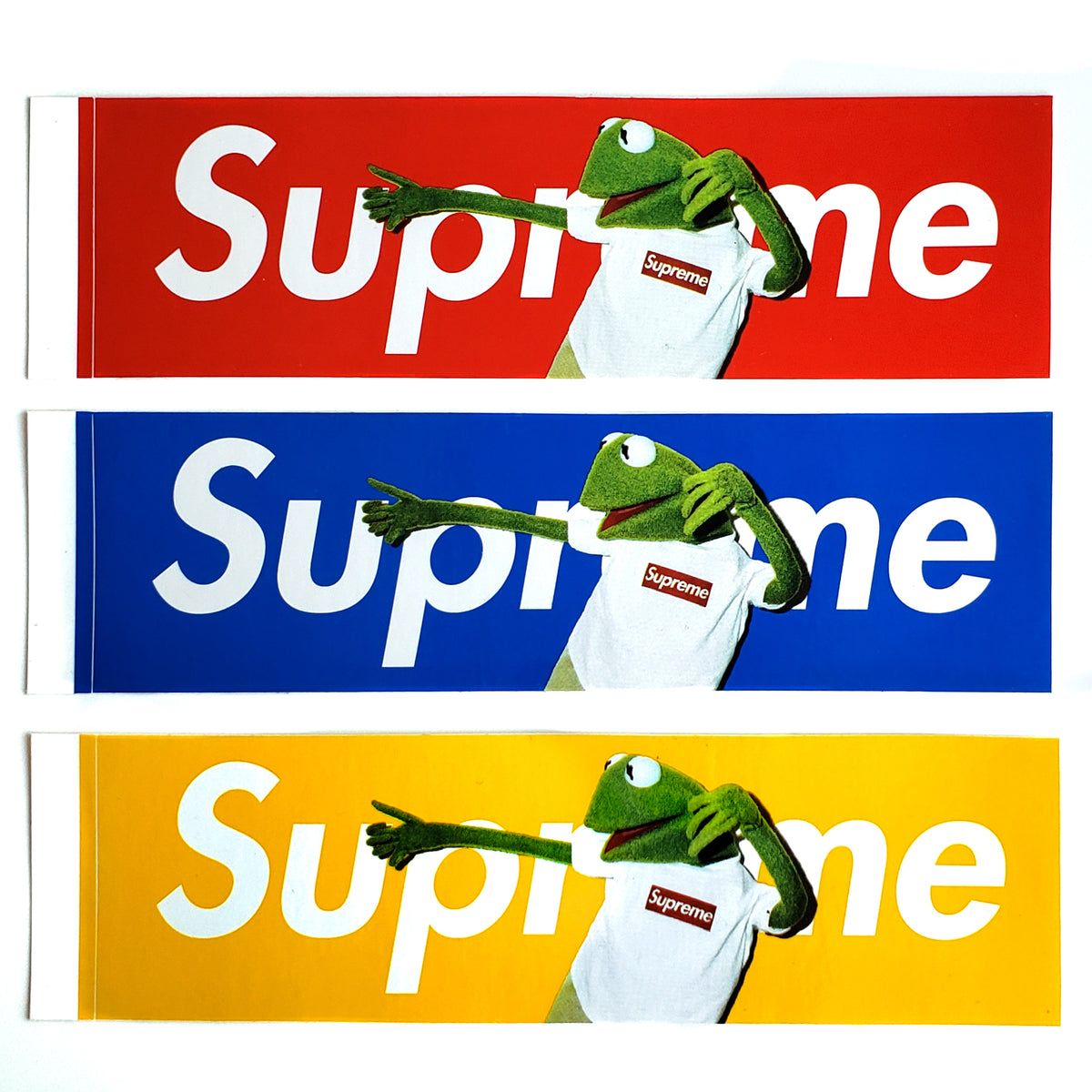 送料無料 Supreme Kermit The Frog Box Logo Sticker Fourleggedlottery Com