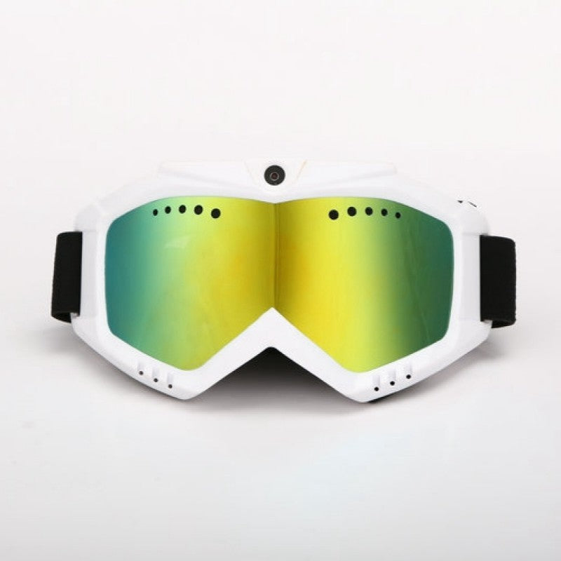 HD 1080P Camera with Ski-Sunglass Goggles with Colorful Anti-Fog Lens for Ski or Transparent Lens for Moto Free Shipping