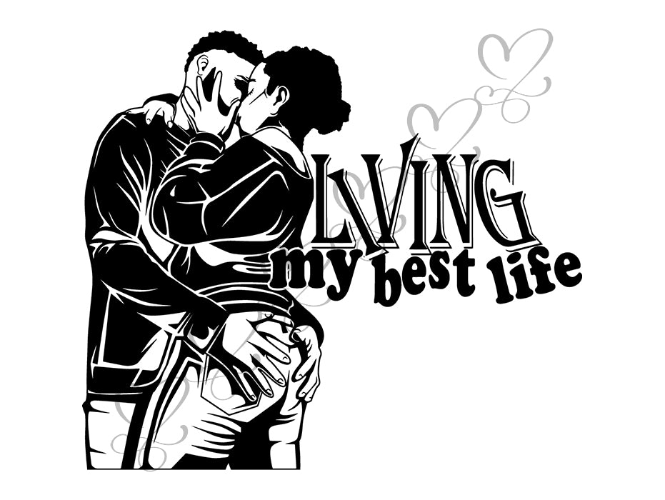 Download Black Couple SVG Relationship African Ethnicity Kissing ...