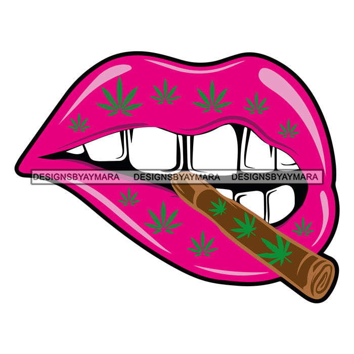 weed smoking lips with braces