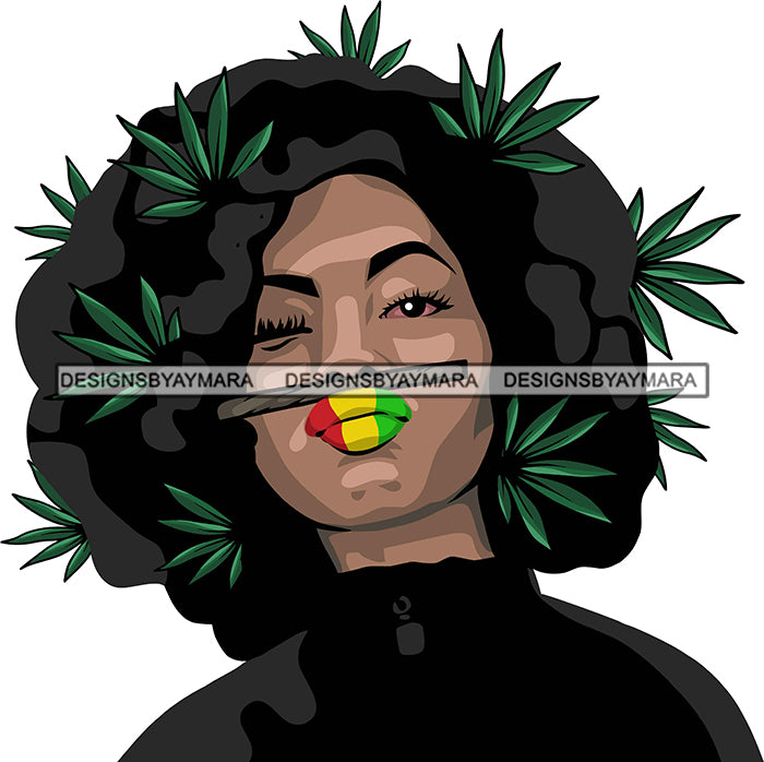 high life girl vector clipart