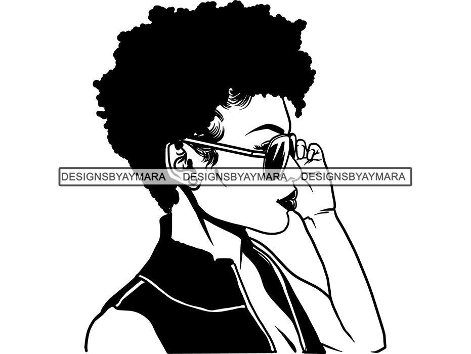Download Afro Beautiful Black Woman Svg Cutting Files Designsbyaymara PSD Mockup Templates