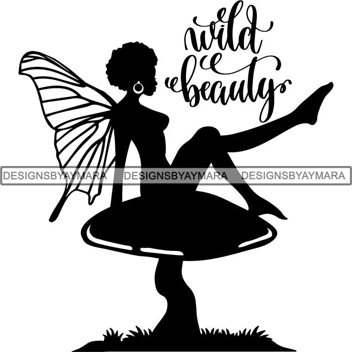 Afro Fairy Fantasy Magic Svg Cut Files For Silhouette And Cricut Designsbyaymara