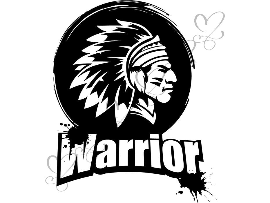 Indian Chief Mascot Native Traditional Tribal Football Warrior Svg E Designsbyaymara