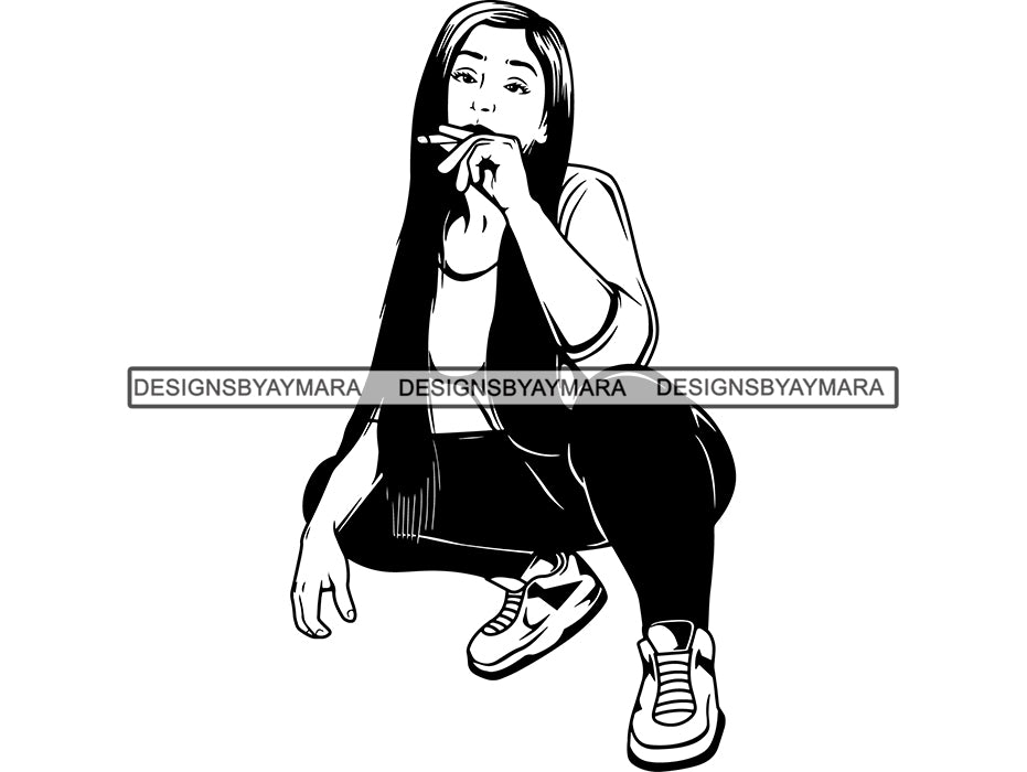 Woman Smoking Weed Svg Medical Marijuana Smoking Smoke Smoker Weed Can Designsbyaymara