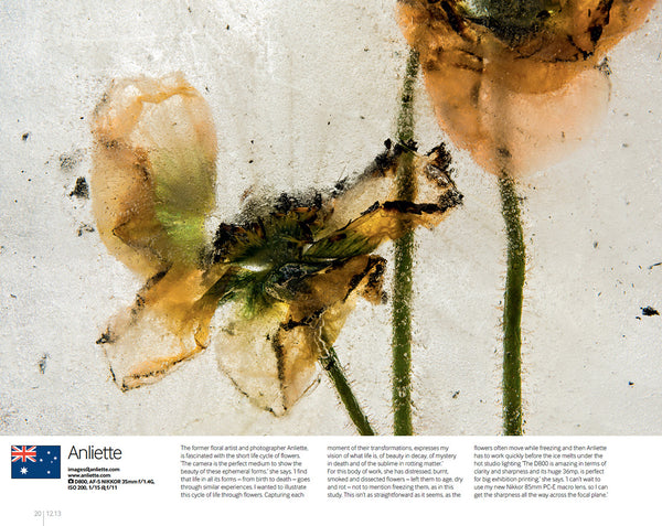 Anima Mea Series, Nikon Pro magazine, Floral photography by Anliette