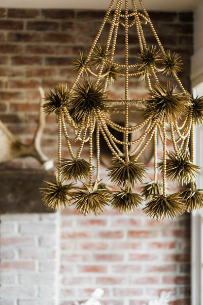 Handmade Gold Chandelier