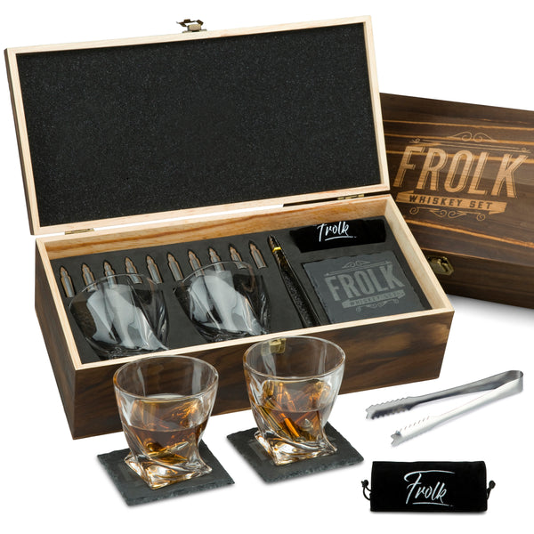 6x Whiskey Bourbon Scotch Clear Drinking Tumbler Shot Glasses Gift Bar Set 