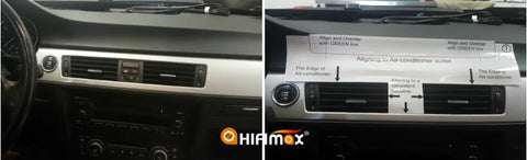 attached the guidence paper to the factory bmw e90 dashboard