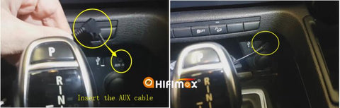 connect the aux cable