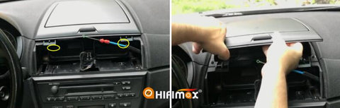 remove the screws then take out the bmw x3 e83 storage box