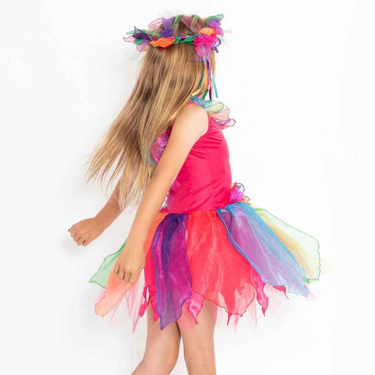 little girl dressed as a fairy