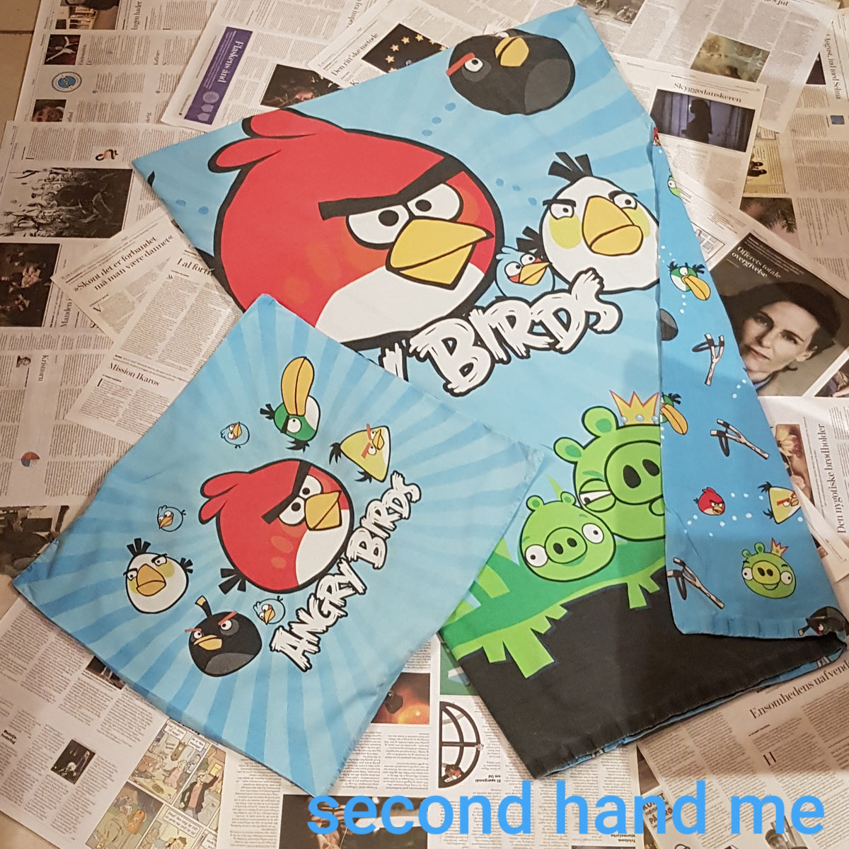 Harden vokal Værdiløs Genbrug - Sengetøj - Angry Birds - Blå (130 x 200 cm) – Glitter Me DK