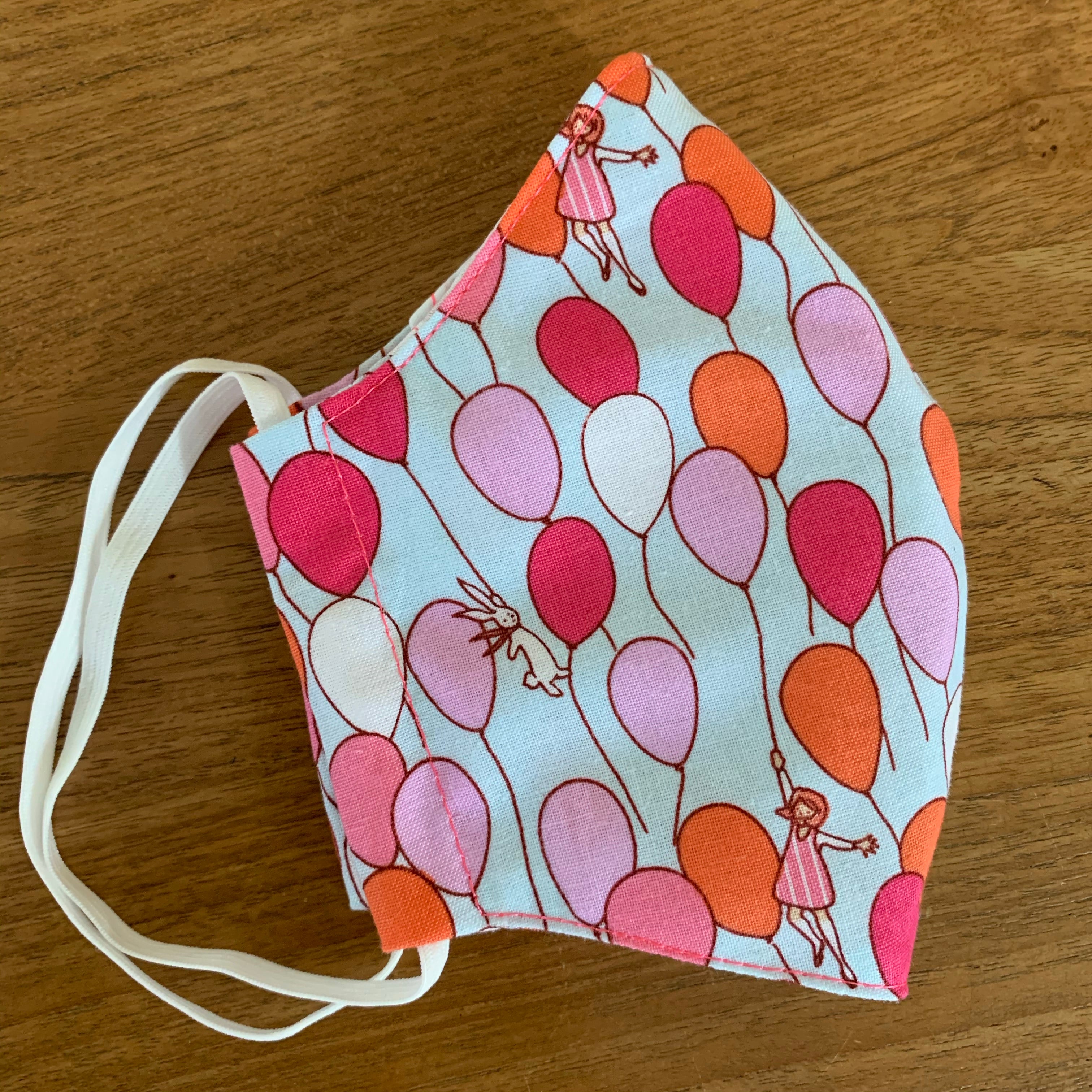 Handmade Reusable Face Mask - Balloons