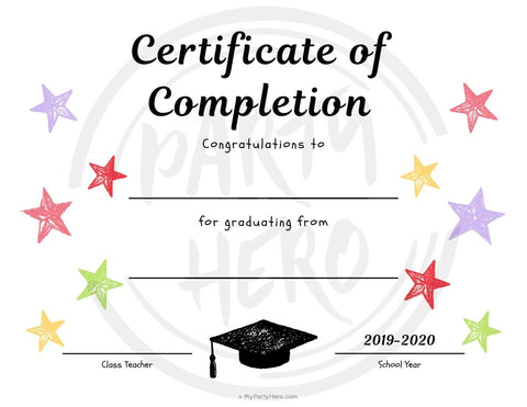 Fill-in-the-Blank Diploma for Kids