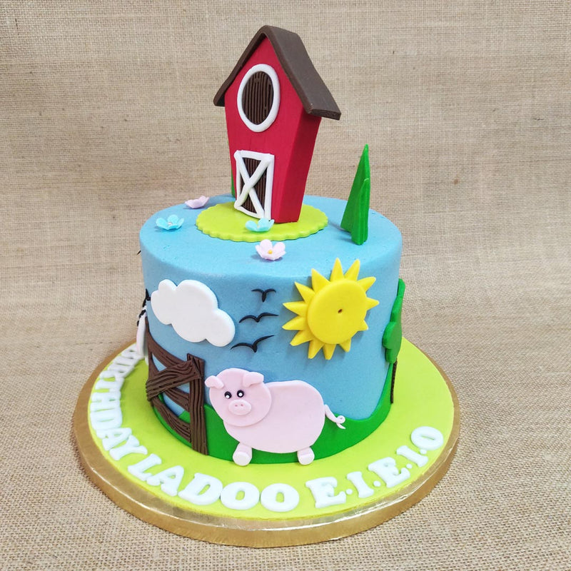 Farm Theme Cake | Animal Farm Theme Cake – Liliyum Patisserie & Cafe