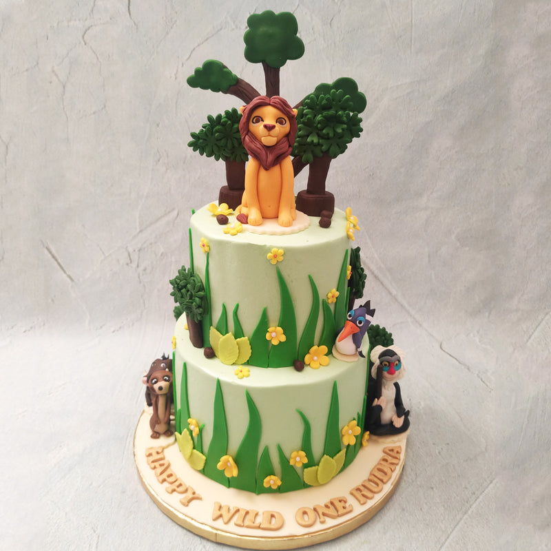 lion king tier cake
