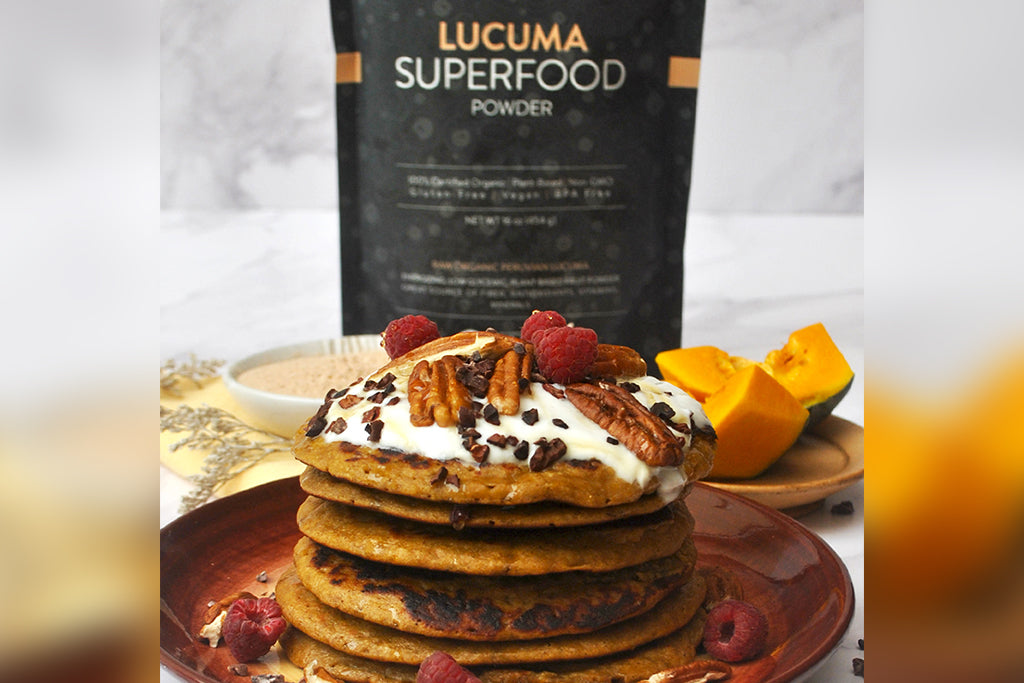 KETO PUMPKIN & LUCUMA PANCAKES