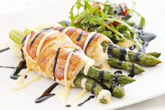 Asparagus finished with Mandarano Balsamic Glaze & Sauce