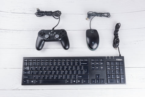mouse, keyboard and gamepad